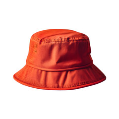 Fototapeta premium Women's Red Bucket Hat IIllustration Art With a Transparent Background Generative AI.