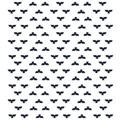 Whale pattern design in vector graphics.