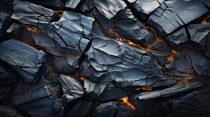 A rugged obsidian slab captures the untamed essence of nature, its dark depths evoking a sense of mystery and power