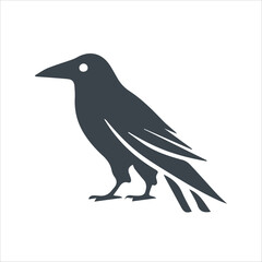  Crow icon stock illustration 