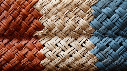 The intricate wicker basket weaves create a mesmerizing texture, inviting you to touch and feel the artistry of this handcrafted masterpiece - obrazy, fototapety, plakaty