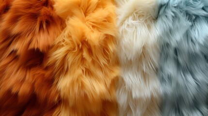 Vibrant hues of feline coats intertwine, evoking a sense of untamed beauty and diversity in the...
