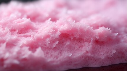 Captivating swirls of fuchsia frosting cascade over a luscious dessert, tempting the senses with its sugary sweetness