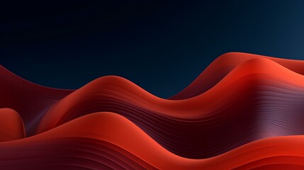 3D wavy background with dynamically emitted particles