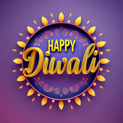 Happy Diwali Wish Card design