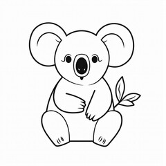 Zeichnung/ Ausmalbild - Koala
