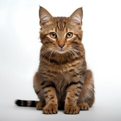 Obraz premium portrait of a cute cat on an isolated background