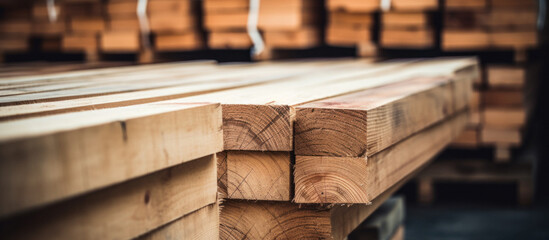 Wooden boards, lumber, industrial wood, Timber Building Materials