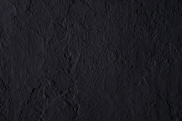 Abstract black concrete texture, background with copy space