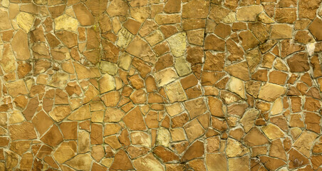 Very old brick stone wall of castle or fortress of 18th century. Full frame wall with obsolete...