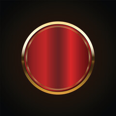 Luxury golden black badges and labels. Retro vintage circle badge design