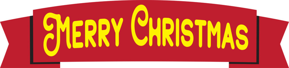 The merry christmas tag for holiday concept