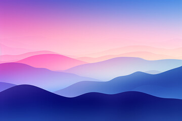 Gradient Sky and Beautiful Hills, Ideal for Website Backgrounds and Inspiring Digital Designs.