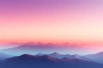 Fototapeta premium Gradient Sky and Beautiful Hills, Ideal for Website Backgrounds and Inspiring Digital Designs.