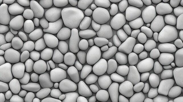  a bunch of rocks that are white and black in color.  generative ai