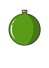 Green christmas ball png