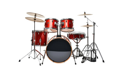 Fototapeta na wymiar Complete Drum Kit Overview Transparent PNG