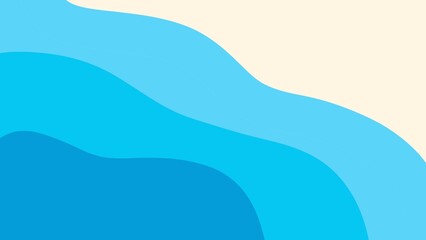 abstract minimalist blue background with wave shapes 