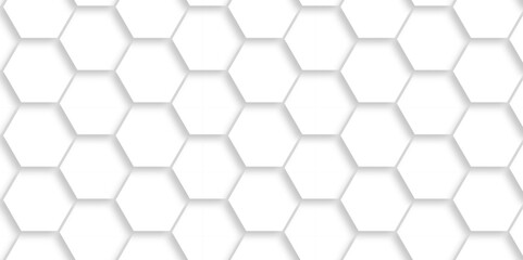 Abstract background with hexagon and white Hexagonal Background. Luxury White Pattern. Vector Illustration. 3D Futuristic abstract honeycomb mosaic white background. geometric mesh cell texture.