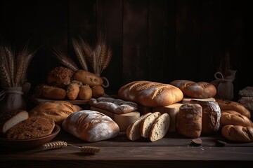 various fresh breads