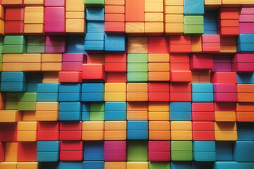 Colorful wooden blocks. Background.