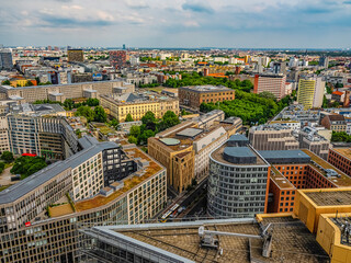 Fototapety  Aerial view of Berlin skyline at the center of the city