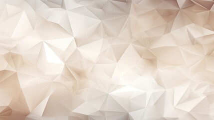  an abstract white background with a low poly design of triangles.  generative ai