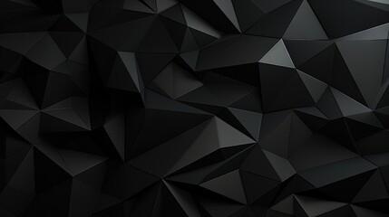  an abstract black background with a lot of small triangular shapes.  generative ai