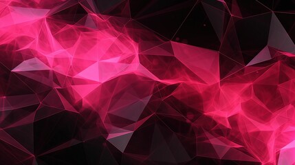  a very pretty pink and black wallpaper with some sort of shapes.  generative ai
