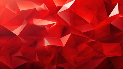  a red abstract background with a lot of small triangular shapes.  generative ai - obrazy, fototapety, plakaty