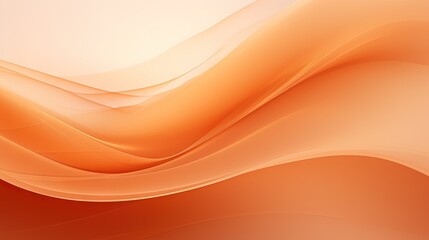  an orange and white abstract background with wavy lines on it.  generative ai