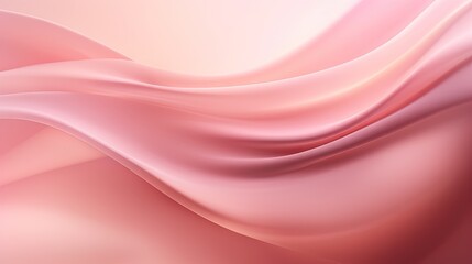  an abstract pink background with a smooth wave of light pink.  generative ai - obrazy, fototapety, plakaty