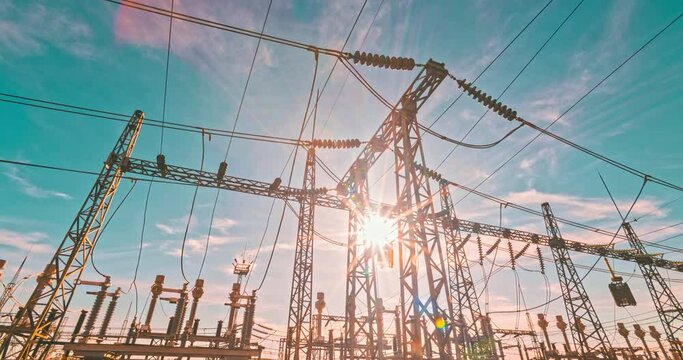 Time Lapse Marvel Witness the Dance of Electricity in This Stunning Video. High Voltage Lines Spring to Life, Delivering Power to Our Modern World.