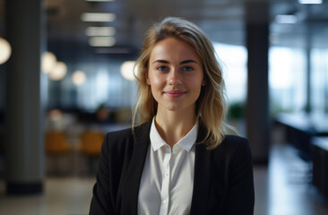 Portrait of a young working woman