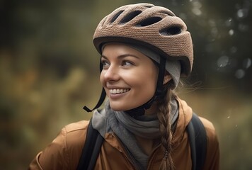 portrait of a biker	