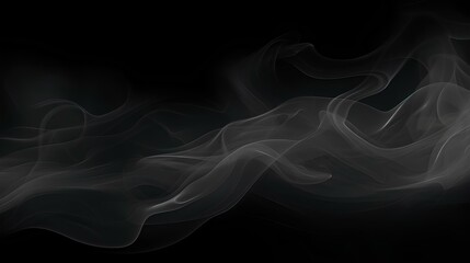 Obraz premium Abstract smoke fog on isolated black background 