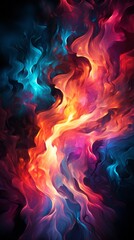 multicolored flames background