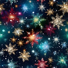 Naklejka premium Christmas Seamless tile pattern gift wrap background design