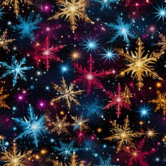 Fototapeta premium Christmas Seamless tile pattern gift wrap background design