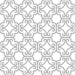 Seamless geometric pattern in Arabian style