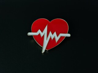 Electrocardiogram patient heart icon