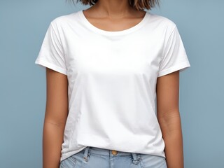 empy white t-shirt mockup