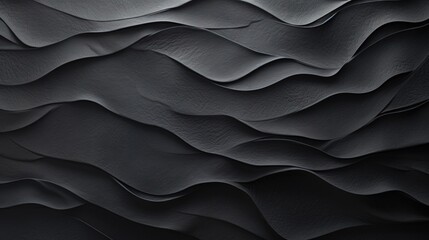  a black and white photo of a wave pattern on a wall.  generative ai
