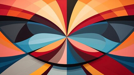 Abstract rough vintage shape geometric contemporary art painting texture, with oil brush strokes, palette knife painting, with overlapping layers of square paper, complementary colors