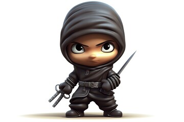 a cartoon character of a ninja