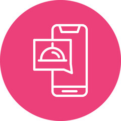 Obraz premium Food App Icon
