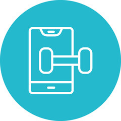 Fototapeta premium Gym App Icon
