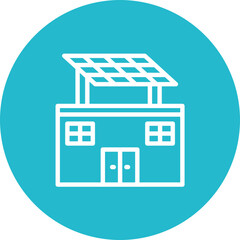 Eco Solar Home Icon