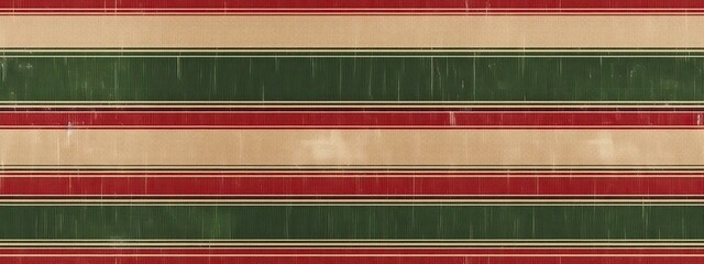 Red green vintage rough kraft textured seamless tartan, plaid stripes Christmas decoration pattern. Classic xmas card background, gift wrap, wrapping paper, winter holiday backdrop