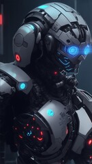 Fototapeta premium super intelligent cyberbot